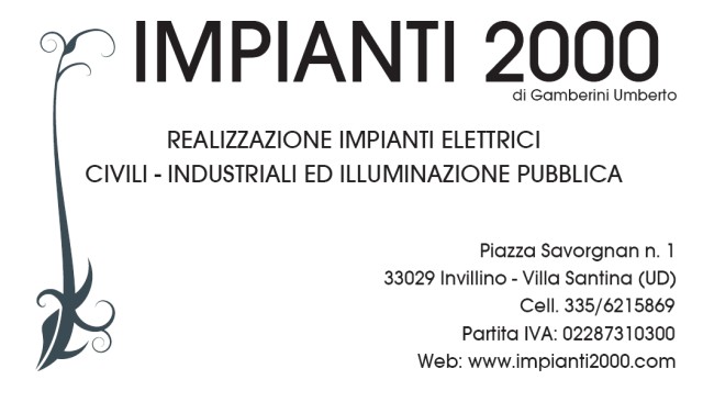 IMPIANTI 2000 di Gamberini Umberto Realizzazione di Impianti Elettrici Civili - Industriali ed Illuminazione Pubblica